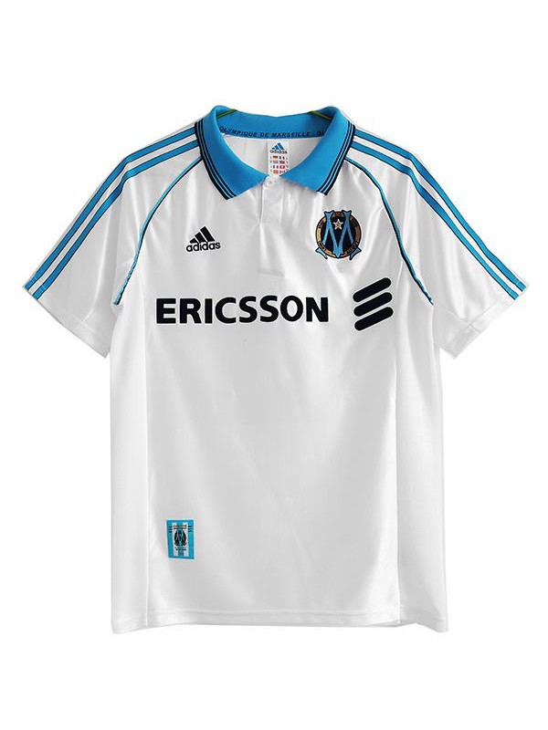 Olympique de Marseille domicile maillot rétro de l'premier maillot de football sportswear pour hommes 1998-1999 